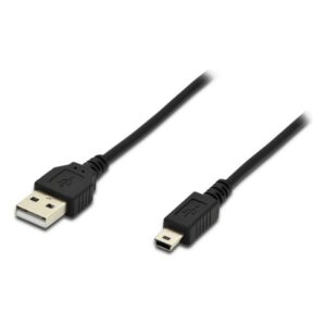Cabo USB AK-300130-018-S type A - mini B Preto (1 > 8 m) (Refurbished A+)