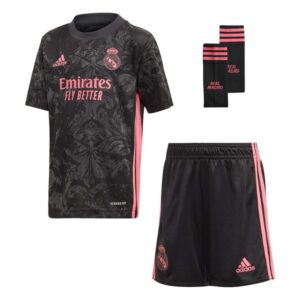 Set de Equipamento de Futebol Infantil Real Madrid Adidas 3 MINI Preto (3 pcs)