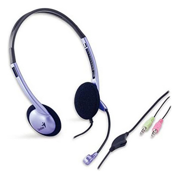 Auriculares com microfone Genius HS-02B Jack 3.5 mm (Refurbished A+) - Image 2