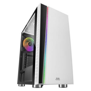 Caixa Semitorre ATX Mars Gaming MC8W LED RGB Branco