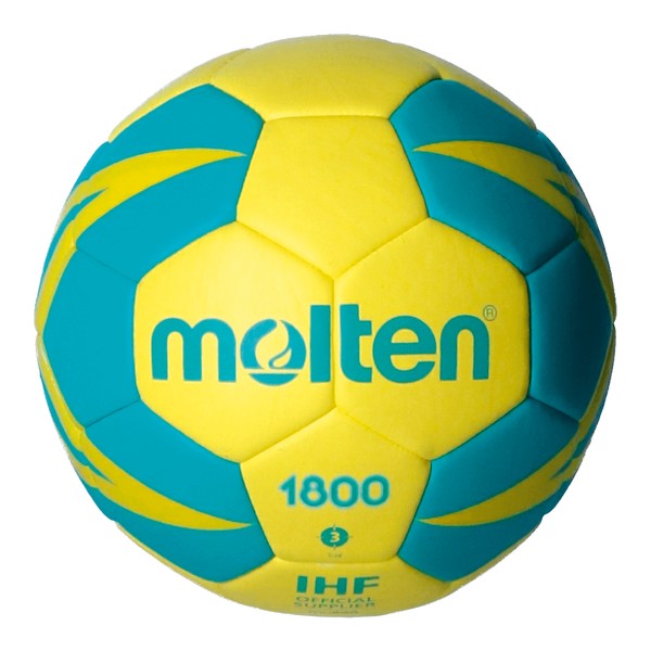 Bola de Andebol Molten H3X1800-YG Couro Sintético (Tamanho 3)