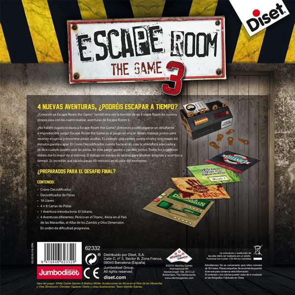 Jogo de Mesa Escape Room 3 Diset (ES) - Image 2