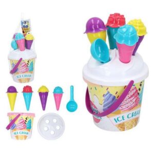 Balde de Praia Ice Cream Color Beach (18 cm) (11 pcs)