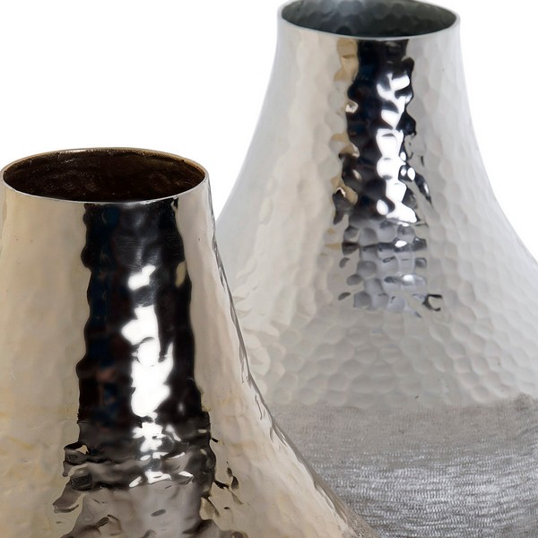 Vaso Dekodonia Marshal Alumínio Moderno (2 pcs) (26 x 26 x 36 cm) - Image 3