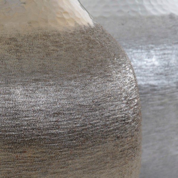 Vaso Dekodonia Marshal Alumínio Moderno (2 pcs) (26 x 26 x 36 cm) - Image 2