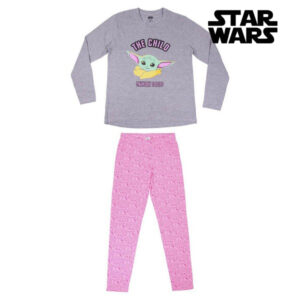 Pijama The Mandalorian Cinzento Cor de Rosa