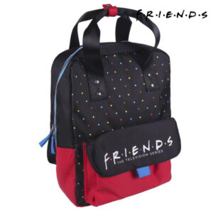 Mochila Escolar Friends Preto (28 x 28 x 11 cm)