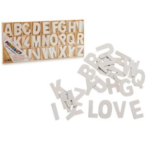 Jogo Educativo Madeira Branca (1,5 x 18 x 41 cm) (104 Peças)