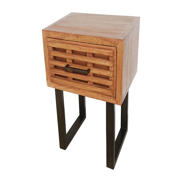 Mesa de Cabeceira Persa Madeira de cedro (40 x 30 x 53 cm)