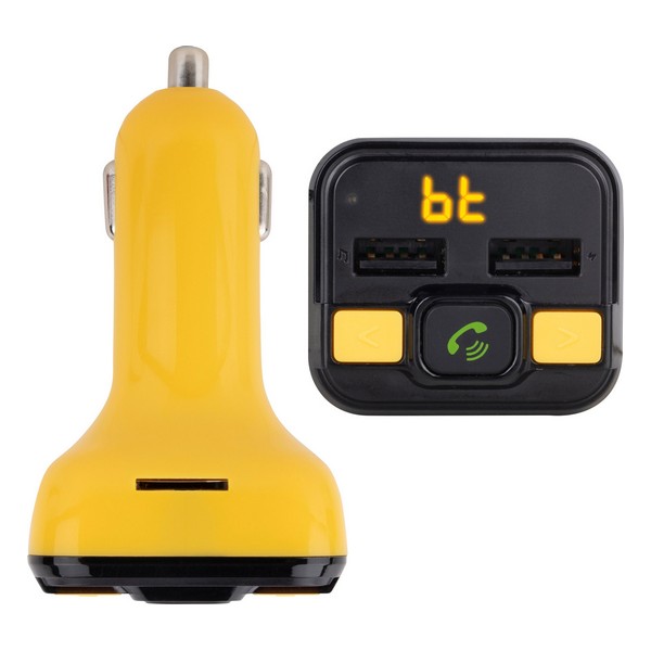 Reprodutor MP3 e Transmissor FM Bluetooth para Auto NGS Spark BT Curry 2.4A Amarelo - Image 4