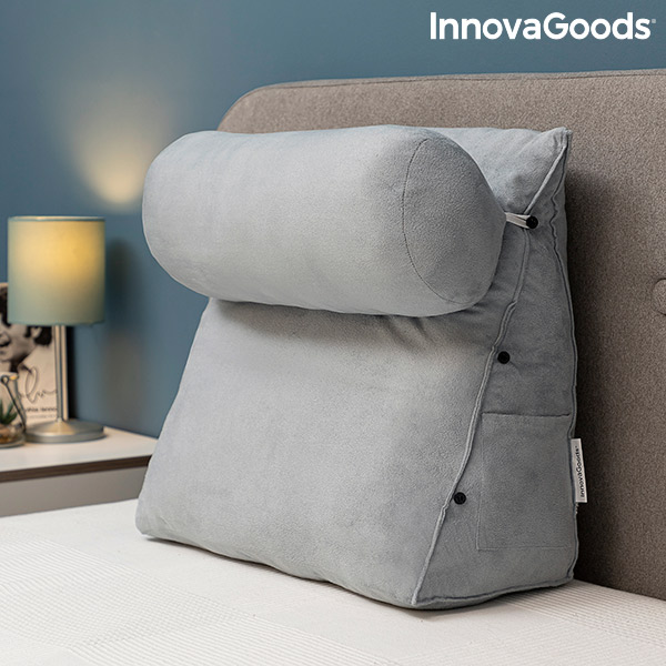 Almofada de Leitura Triangular com Suporte para a Cabeça Multiposições e Bolso Lateral Wedlow InnovaGoods - Image 4