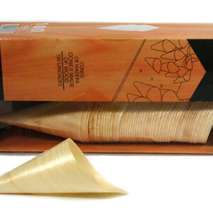 Cone de madeira 13cm Pacote 100