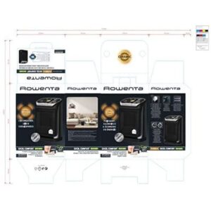 Aquecedor Portátil Rowenta Excel Comfort Eco Safe Preto 2000W (Refurbished A+)