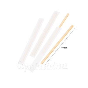 Agitador de Café 110mm Madeira - Pacote de 150 unidades