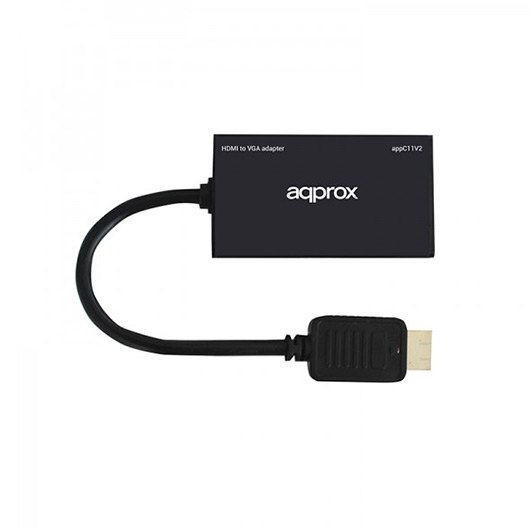 ADAPTADOR HDMI (A) M PARA VGA H PRETO APROXIMADO