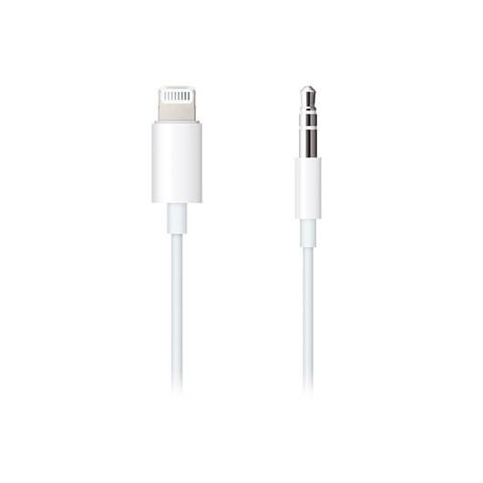 CABO APPLE LIGHTNING PARA ÁUDIO 3,5 MM BRANCO