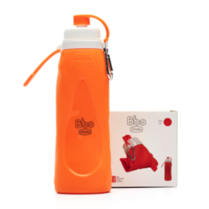 FRASCO DE SILICONE BBO 500 ML LARANJA IRISAN