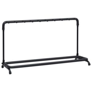 VIDAXL SUPORTE PARA GUITARRAS 8 SECÇÕES AÇO PRETO