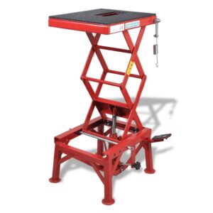 VIDAXL ELEVADOR DE MOTOS 150 KG VERMELHO