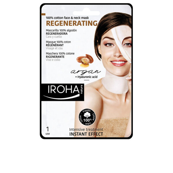 100% COTTON FACE & NECK MASK ARGAN-REGENERATION 1 USE