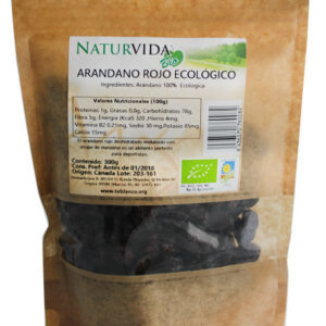 ARANDANO ROJO CON SIROPE DE MANZANA BIO 250GR