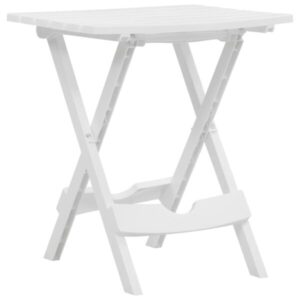 MESA DE JARDIM DOBRÁVEL 45,5×38,5×50 CM BRANCO