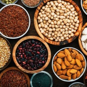 Cereais legumes e frutos secos